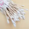 500PCS Wooden Double-Ended Cotton Swabs Make-Up Cleaning Disposable Cotton Swabs Medical Household Hygiene Ear Pulling 5