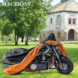 All - Weather Outdoor UV Protective Motorcycle Cover - Rain & Dust Shield for Scooters and Motorbikes (M Rain Dust)