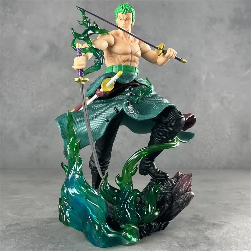 

В наличии One Piece Аниме фигурки ророноа Зоро Фигурки ПВХ Gk Статуя Модель Куклы Орнамент коллекционные игрушки подарок