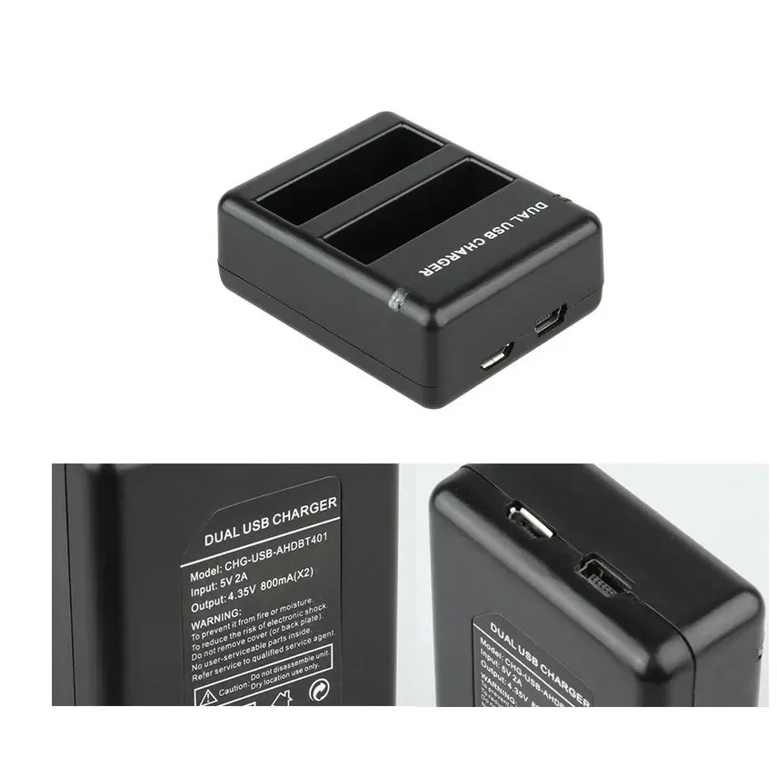 GoPro hero4 hero 4 ahdbt-401 battery charger for double charging