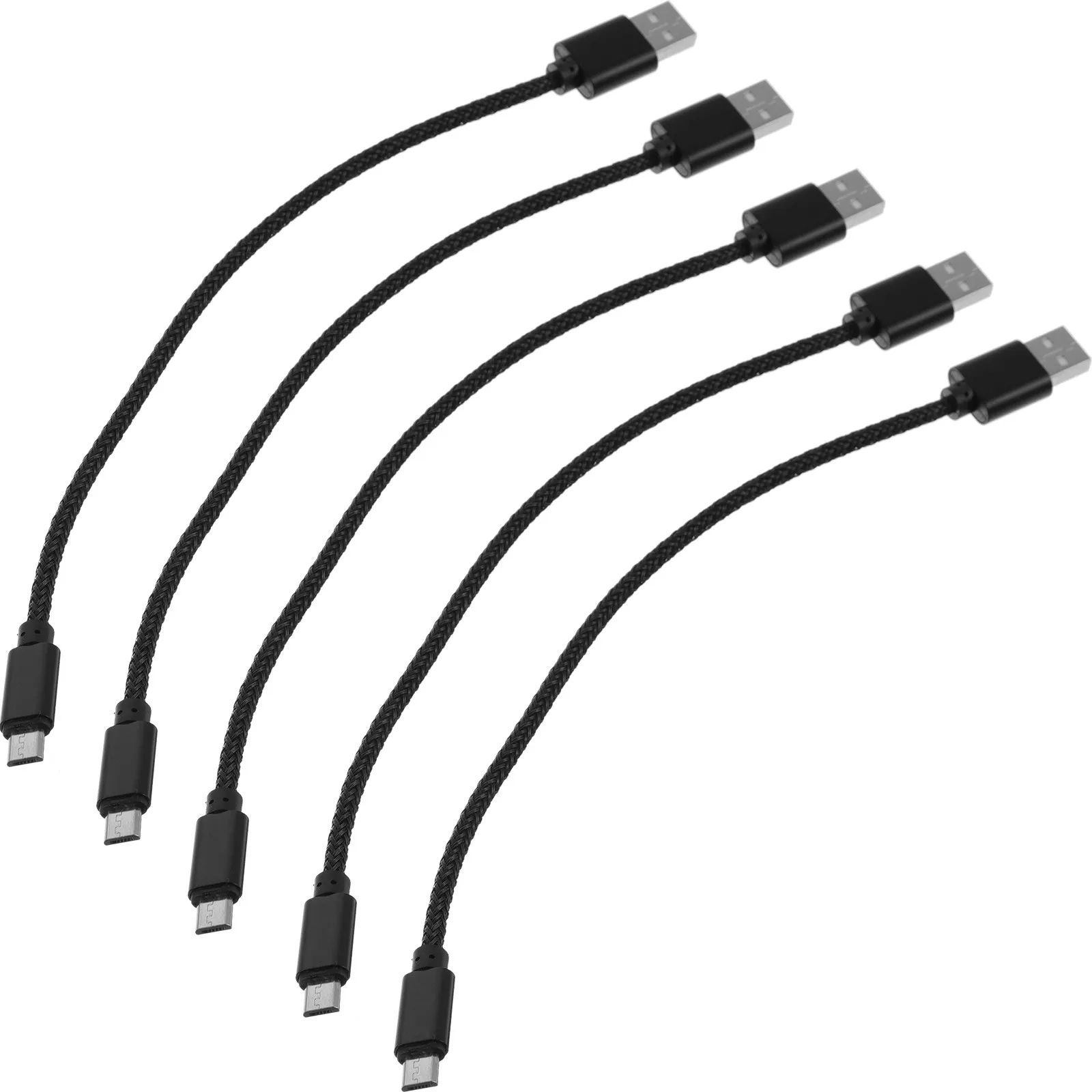 5개 마이크로 USB 충전 케이블 나일론 편조 내구성 있는 동기화 고속 충전 S7 2용