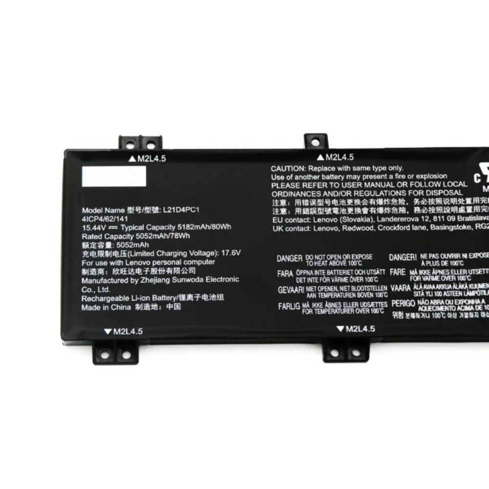 Bateria do Portátil Lenovo para Lenovo L21c4pc1 L21d4pc1 R7000p R9000p 15.44v 80wh Novo 2023 - Imagem 3