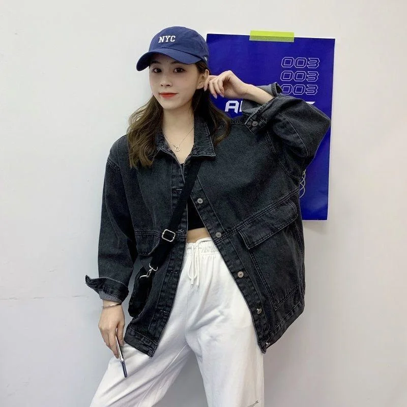 Denim Coat Women's Spring and Autumn Thin 2022 New Loose Korean Edition BF Style Small Versatile Top Ins Fashion