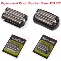 Replacement Razor Head For Braun Series 32B 32S Electric Shaver Head Knife Foils & Cutters 301/310/320/340/360/3040/3010S 3050cc 1