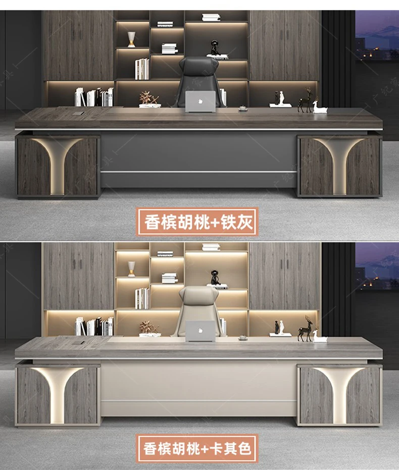 Description Picture 3 of itemLuxury Desktop Office Desks Drawers Writing Reception Standing Office Desks Workstation Scrivania Pieghevole Office Furniture