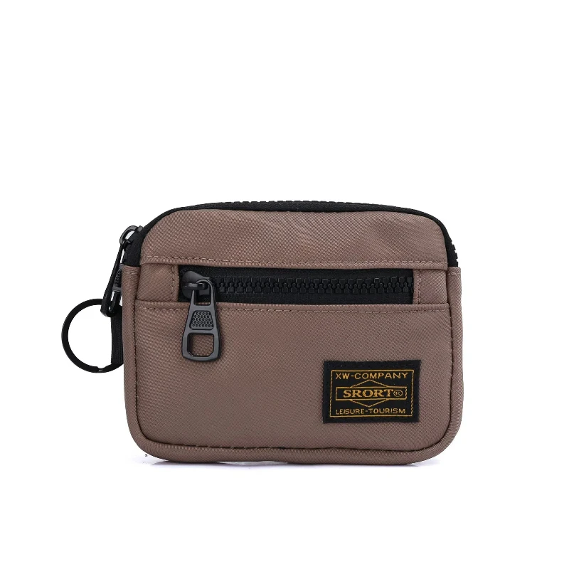Oxford cloth coin purse men's women's workwear style portable small card bag casual multifunctional
