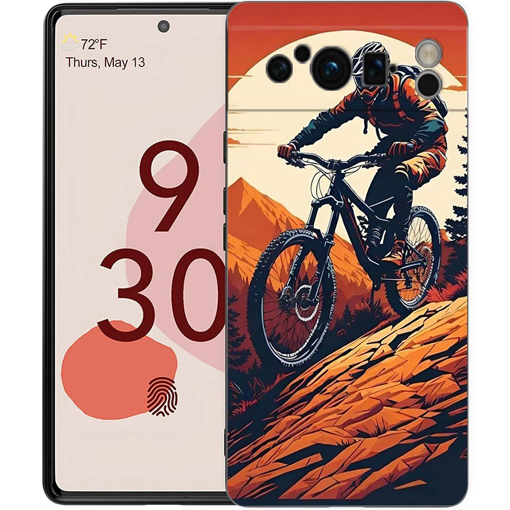 Cycling Art Shockproof Soft TPU Phone Case Cover – Durable Protection with Stylish Design