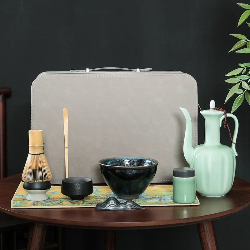 

Tea Pointing Tool Set Matcha Tea Tea Pointing Powder Path Construction Cup Full Set of Tea Set Baiben Li Tea Set Set