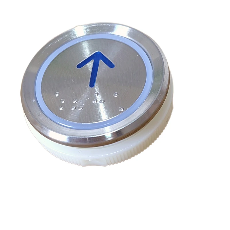 AN306 DC24V Elevator Button With Braille 10PCS G20090808H01 Bule Light Lift Accessory A3N52401 A4J52400 A4N52401 190624