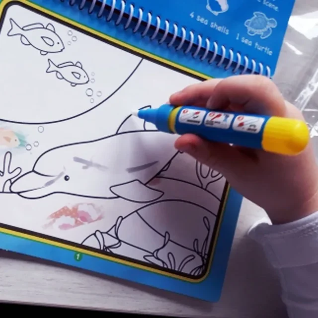 Magical Water Drawing Pen Toy Pen Kid Painting Water Writing Mat Pen Doodle Pens Replacement Tool Education Toy for Kids 2