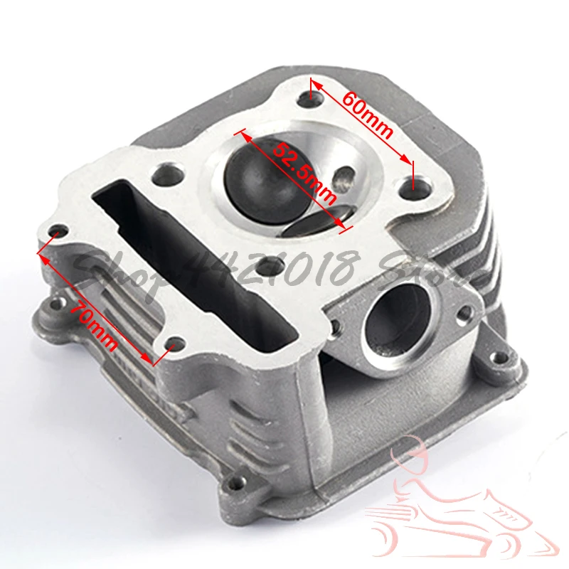 Motorcycle Engine Cylinder Head Assembly Parts For Yamaha Gy6 125 150 Scooter Moped Atv Quad 152Qmi 157Qmj 1P57Qmj