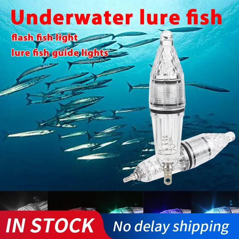 

New DC 1.5V Deep Drop Fishing Light Multi Color Underwater Fish Attracting Indicator Lure LED Flash Light Bait Dropshipping