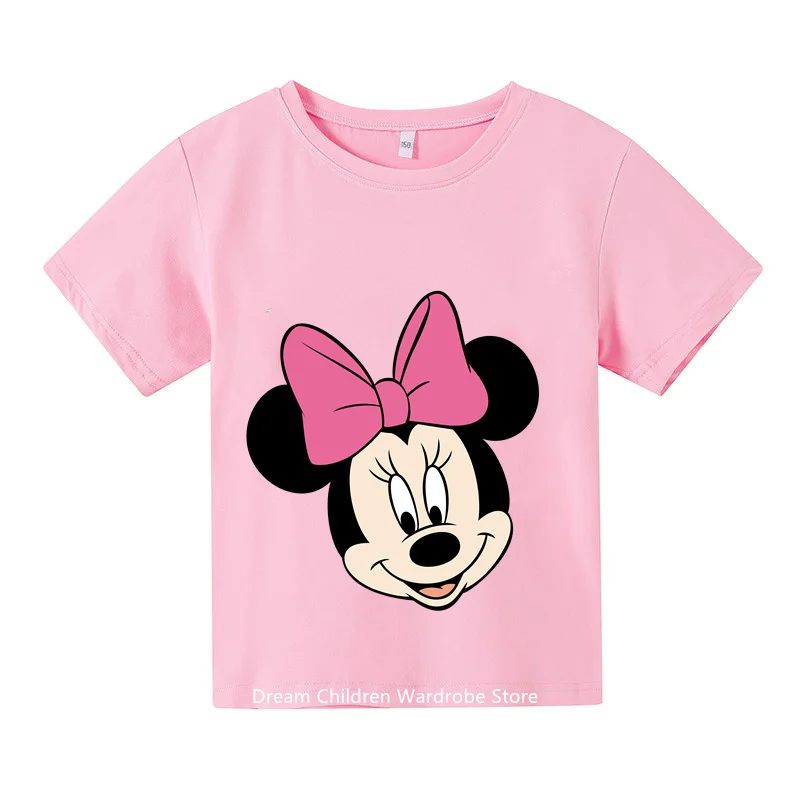 

Mickey Minnie Children T-Shirt Birthday Number 1-9 Boy Girl Clothes Kid Kawaii Anime Cartoon Little Baby Casual Tee Shirt