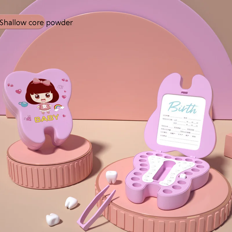 תיבת שן לתינוקות לאחסון שיניים של ילדים, מחזיק שיניים לילדים, מארגן שיניים לילדים, תיבת פיירי לשמירת שיניים ראשונות וקרלים