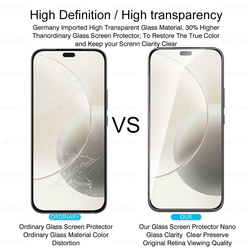 4-Pack Full Coverage Tempered Glass Screen Protector