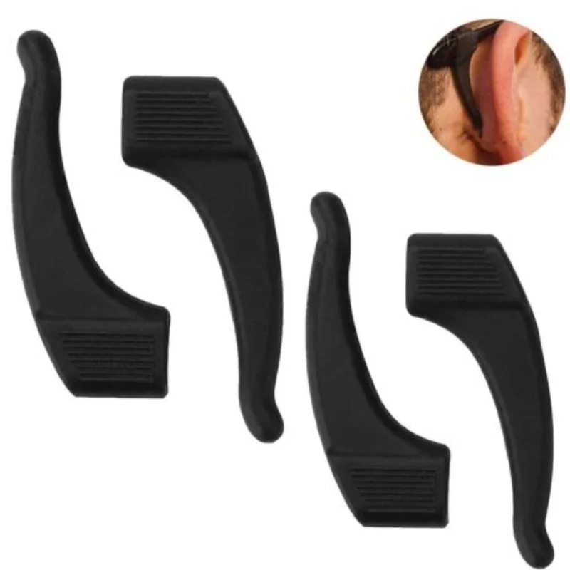 실리콘 투명 미끄럼 방지 이어 후크 안경, 미끄럼 방지 및 낙하 방지 이어버드, 선글라스 안경 프레임 슬리브 패스너, 1 쌍, 10 쌍