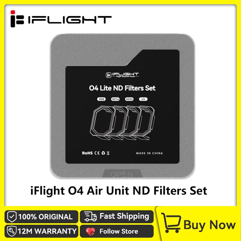 Kit Filtres ND/UV pour DJI O4 Air Unit iFlight - ND8/16/32 + UV