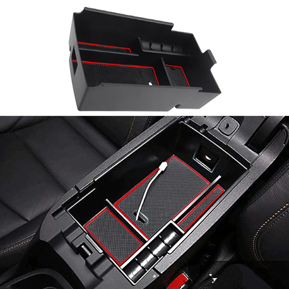 Car Armrest Storage Box Tray For Chevy Chevrolet Equinox 3 MK3 3rd Gen 2017-2023 and For Holden Equinox EQ 2018-2020