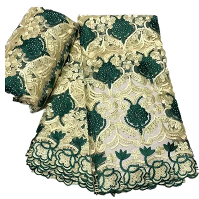 

Cotton Lace Nigerian Swiss Voile Lace Switzerland 2022 High Quality Guipure African Lace Fabric Embroidery With Stones For Party