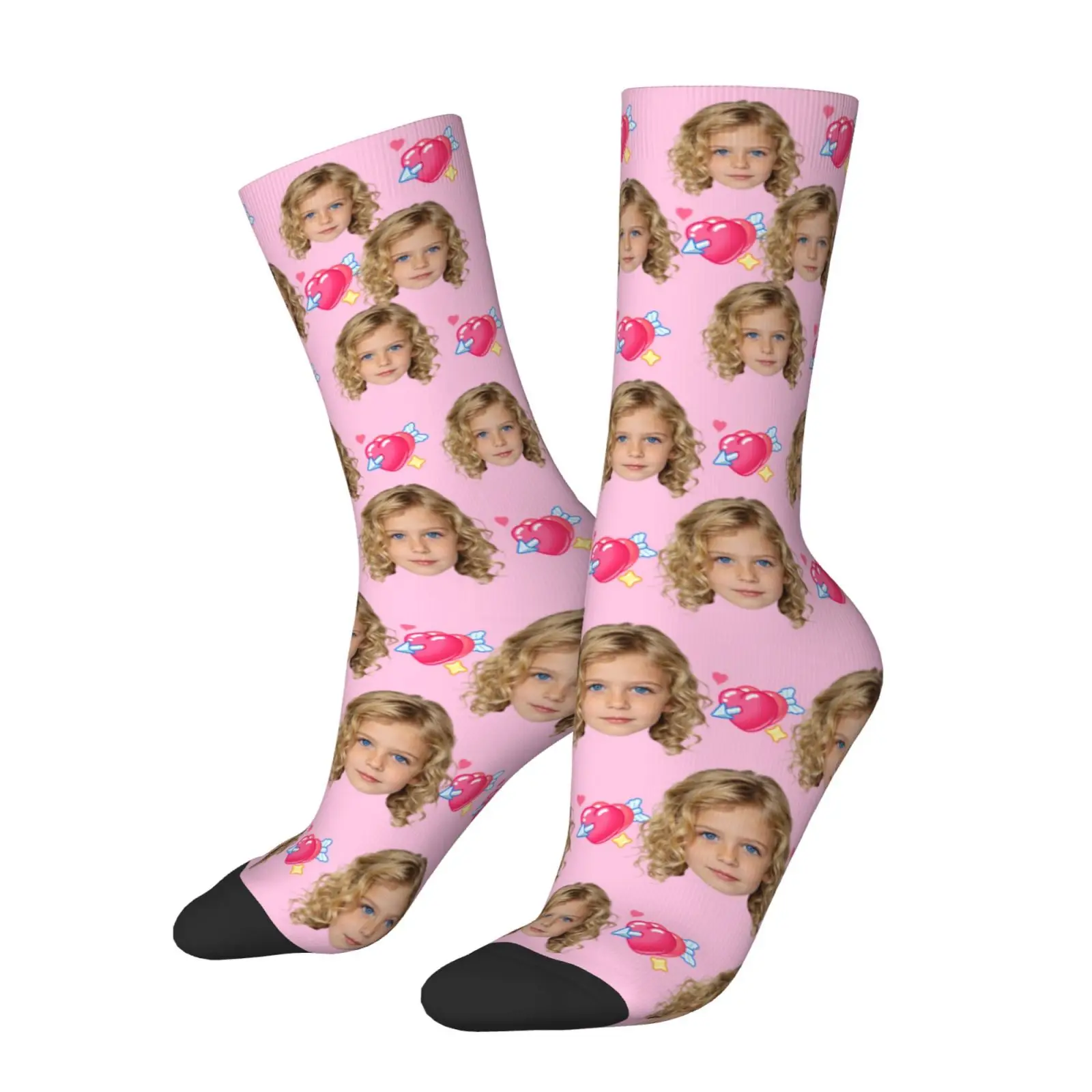 Personalized Photo Face Socks - Customizable Unisex Gift