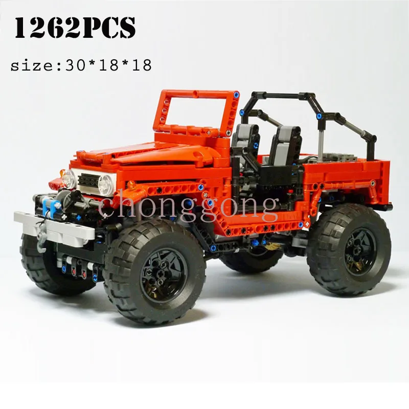 Nuovo Moc 4889 Fj40 Telecomando Cingolato Racing Building Blocks Assemblato Modello Building Blocks Leping Toy Regalo Di Compleanno
