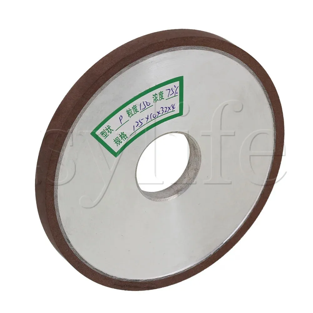 125*10*32mm Dia Aluminum Resin Diamond Flat Disc Grinding Wheel Grit 150 Cutting 80