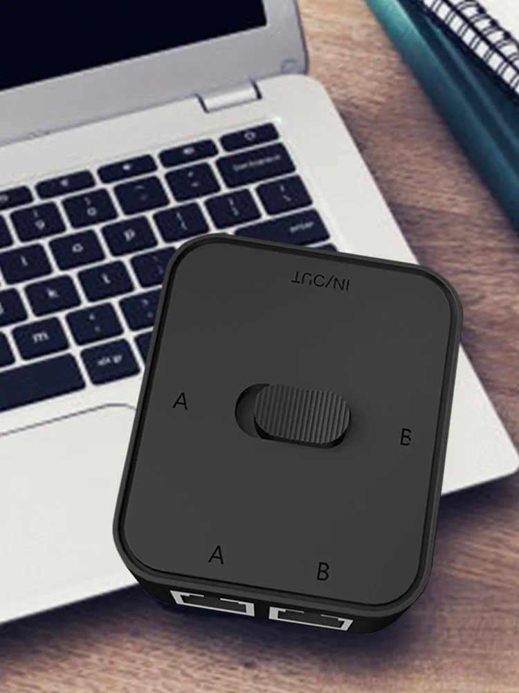 2포트 RJ45 네트워크 스위치 선택기 1000Mbps 네트워크 스위처 분배기 내부 외부 네트워크 스위치