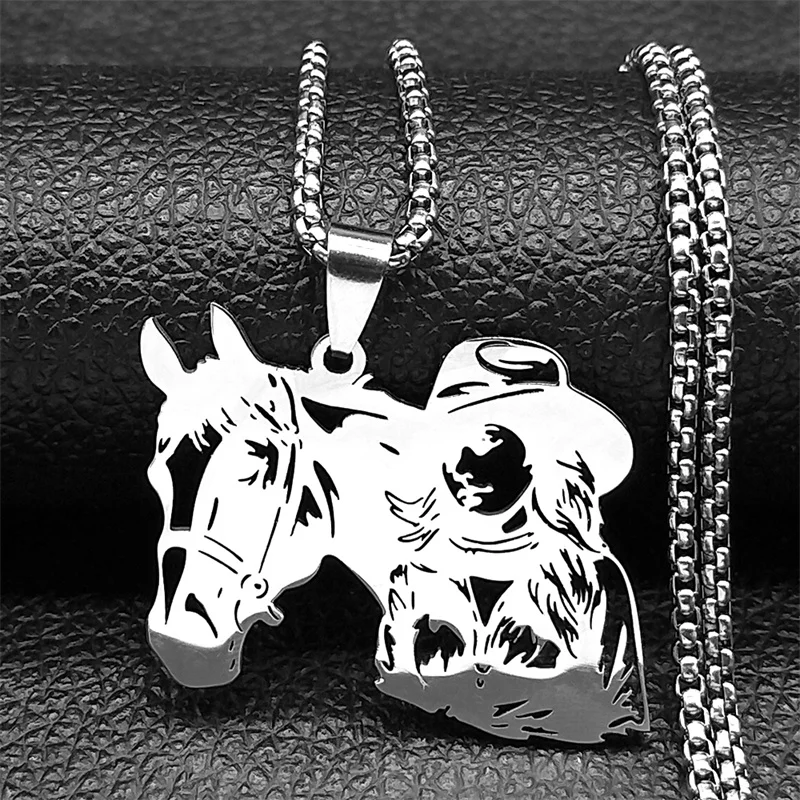 Cheval en métal argenté Italien | Selency