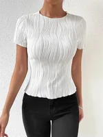 Jessica Casual Round Neck Short Sleeve Top 4