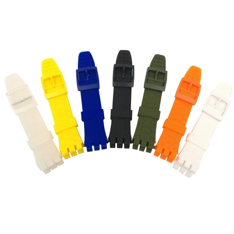 21mm Silicone Watch Strap - Durable Rubber Wristband Bracelet
