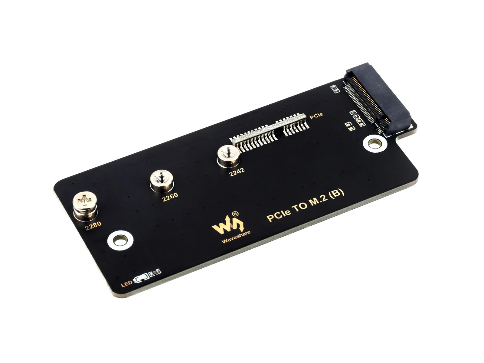 

Адаптер Waveshare PCIe-M.2 (B), поддерживает протокол NVMe, Твердотельный накопитель M.2, высокоскоростное чтение/запись для Raspberry Pi CM4