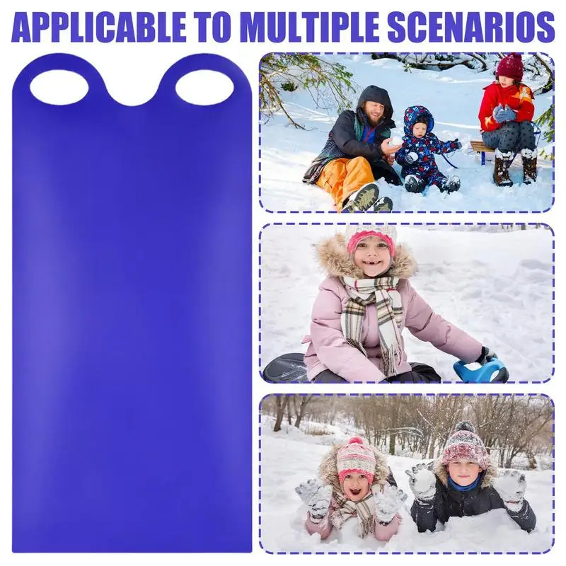 Toddler Snow Sled Children High Speed Snow Sled Flexible Roll-Up For Children Portable Toddler Snowboard For