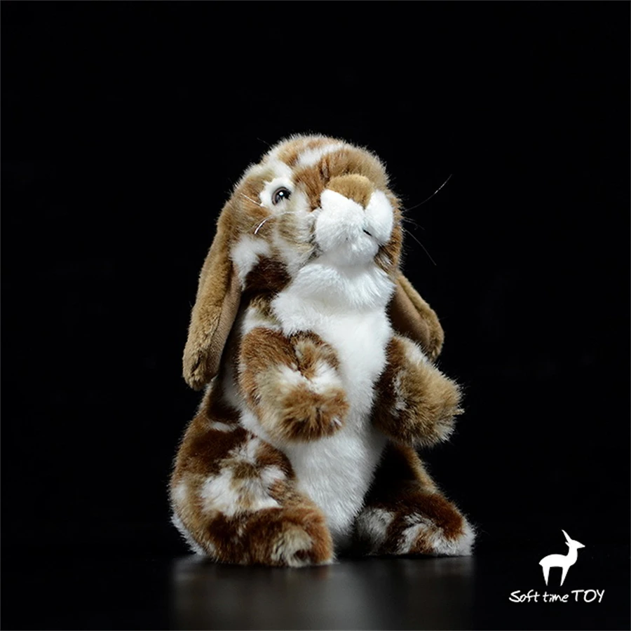 Lop-Ear Rabbit High Fidelity Anime Cute Bunny Plushie Hare Peluche Animali Realistici Simulazione Bambola Di Pezza Kawai Toy Gifts