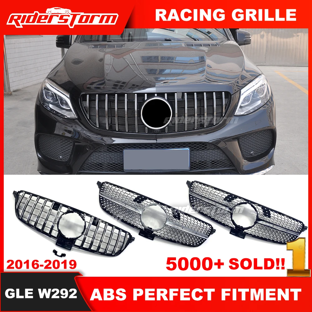 2015+ Gle Coupe Diamond Grill For Gle Class W292 Diamond Grill Front