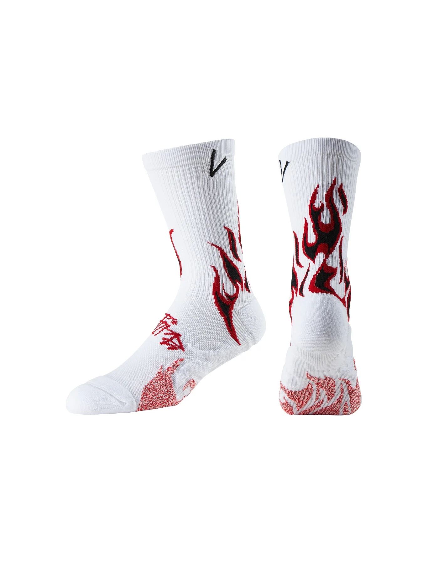 Fire Pattern Running Socks 6