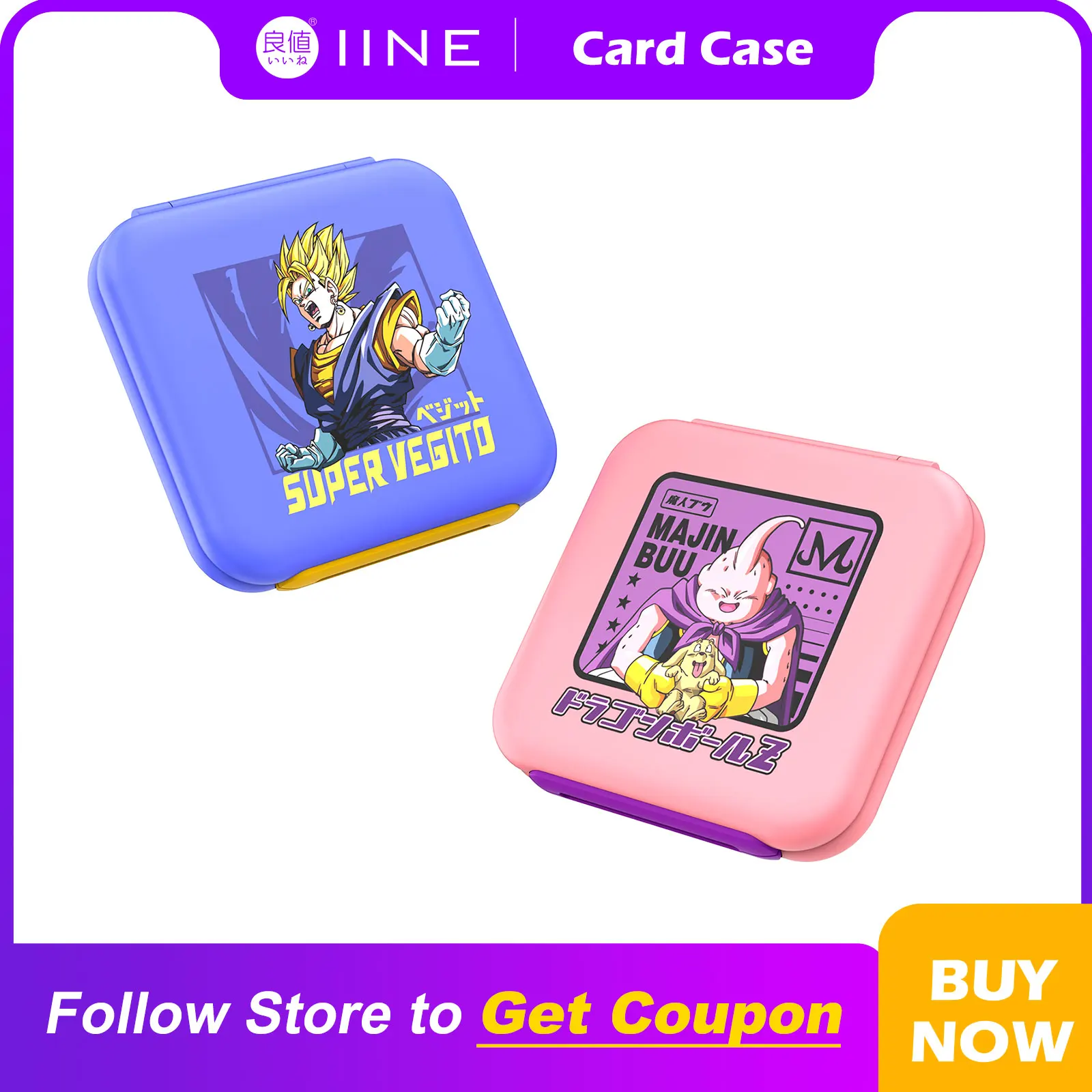 Iine Dragon Ball Cassette Box 12 Card Case Compatibile Nintendo Switch Game Cards