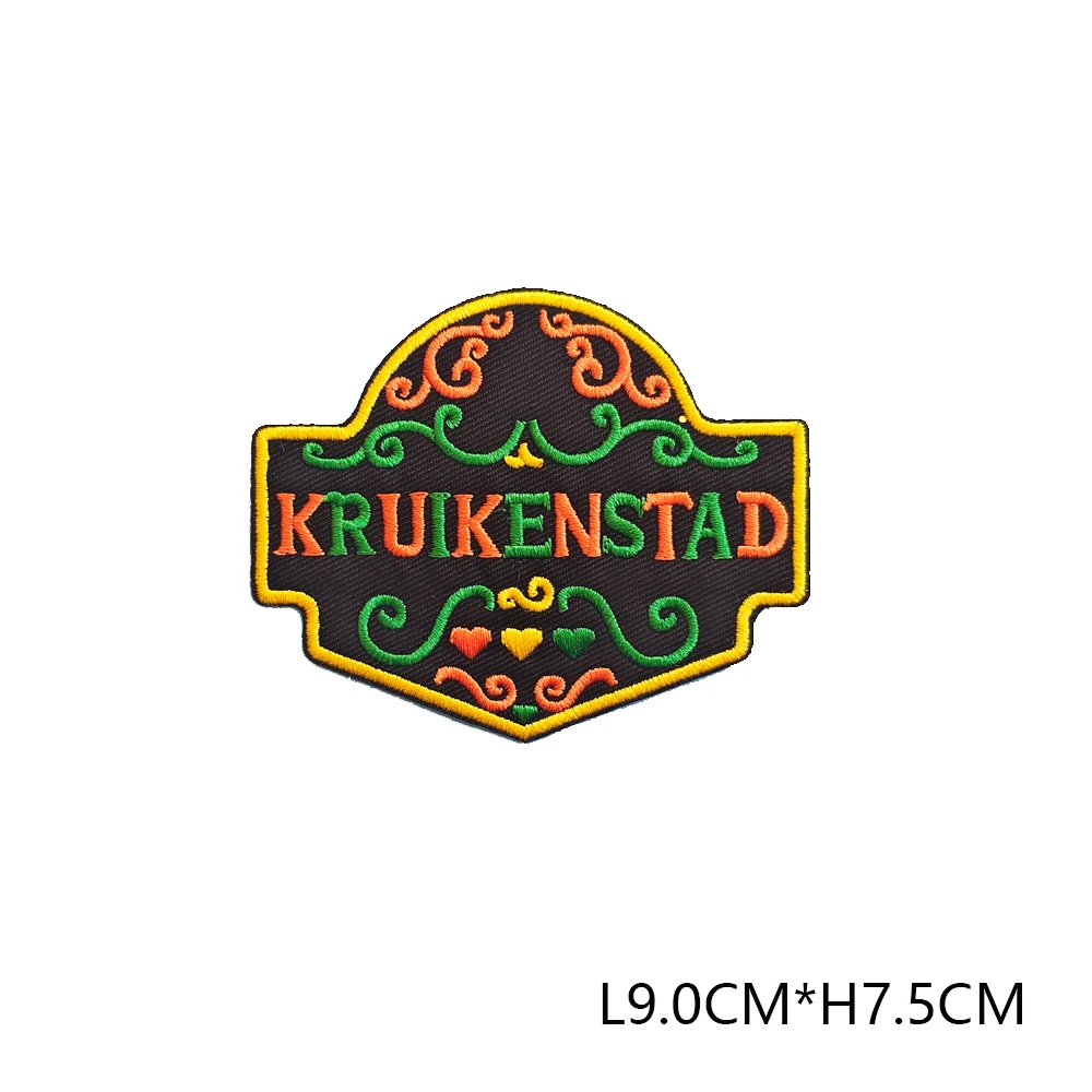 Carnival Kruikenstad Emblem Iron-On Embroidered Patch Badge