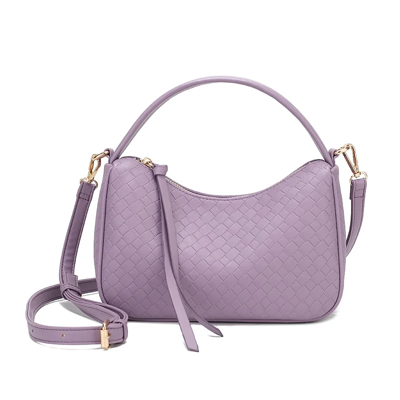 

Creative New Woven Women's Bag Large Capacity Wide Shoulder Strap Single Shoulder Crossbody Storage Bag Handbag