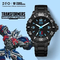 ZGO Transformers Kids watch for boys Student shockproof waterproof quartz wristwatch 5343