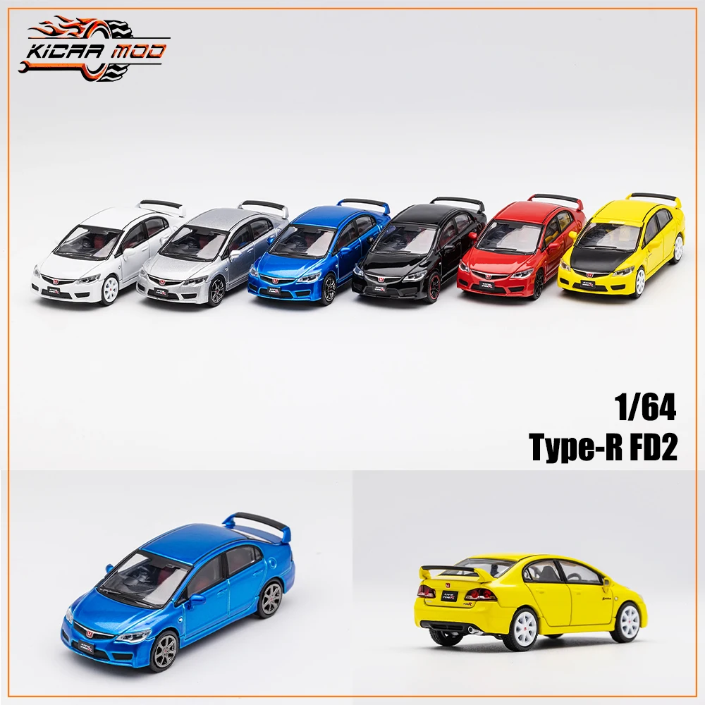DCT 1/64 Civic Type R FD2 Model Sports Car Vintage Cars JDM