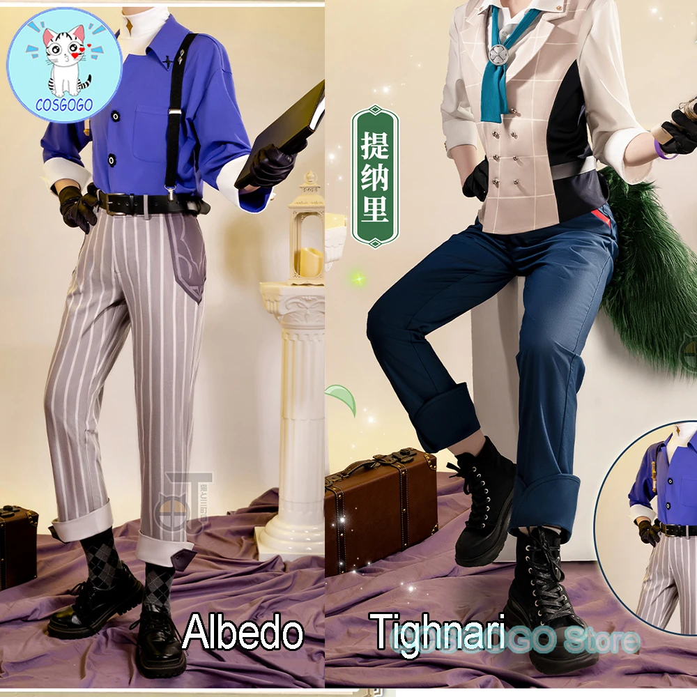 

Game Genshin Impact Tighnari / Albedo Cosplay Costume Halloween Outfits Men New Suit Uniform Anime Cosplay