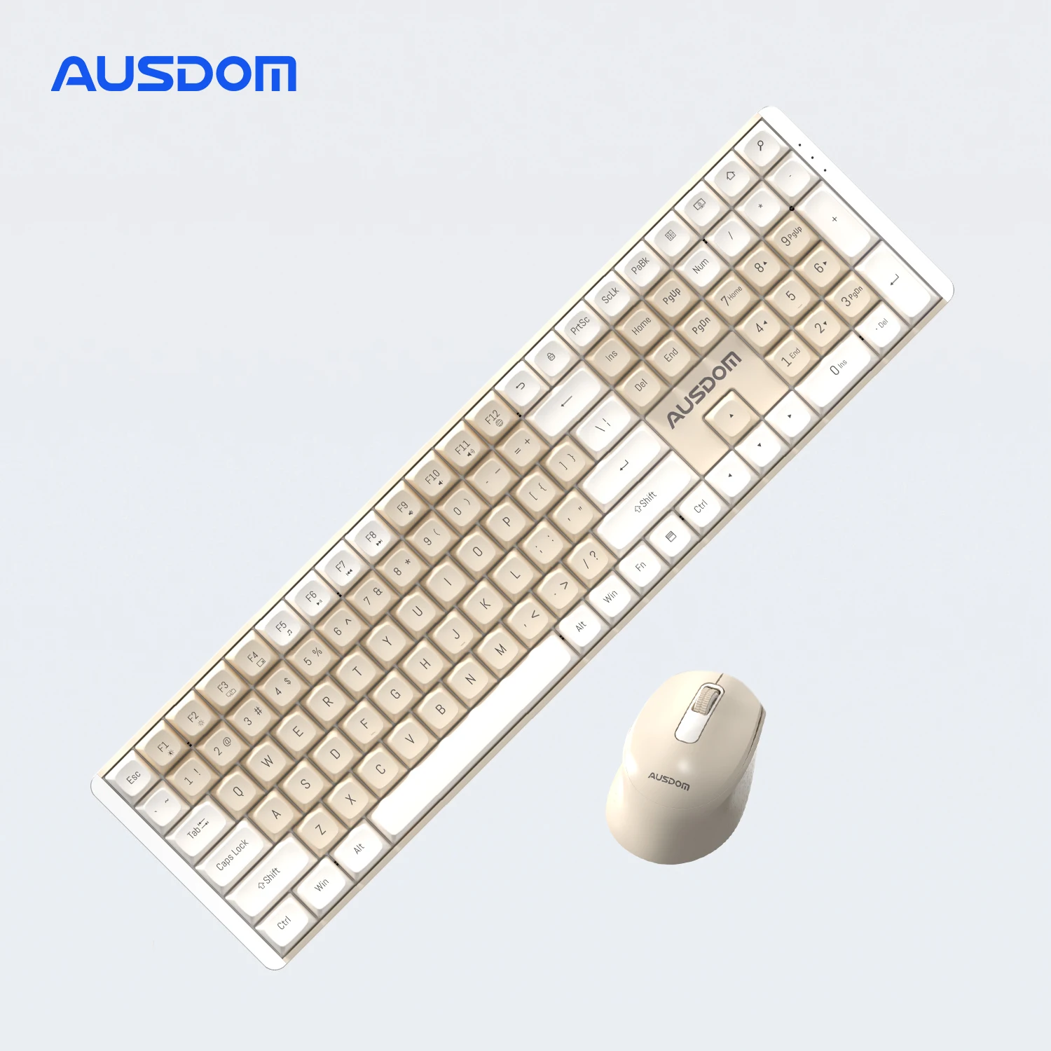 Ausdom Hola111 Teclado Mecânico 2.4g sem Fio Gaming Esports Home Office Teclado 111 Tecla Completa Ttc Pbt Keycaps para Windows pc
