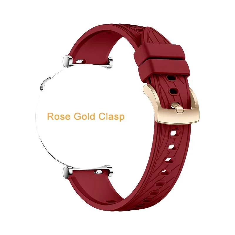 Elegant 18mm Two-Tone Classic Buckle Bracelet Strap in Silver/Gold