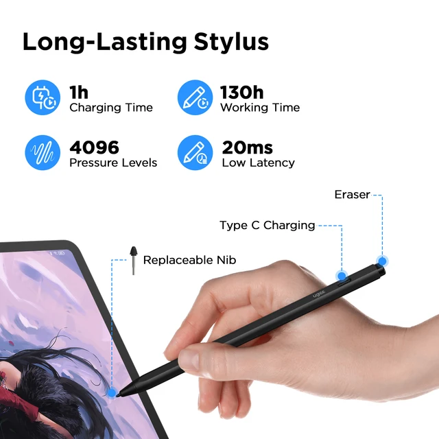 UGEE UT2 Fun Drawing Pad 10.36-inch 2K Display Graphic Monitor 4096 Levels with Pencil Tablet Android 14 System 6GB+128GB 5