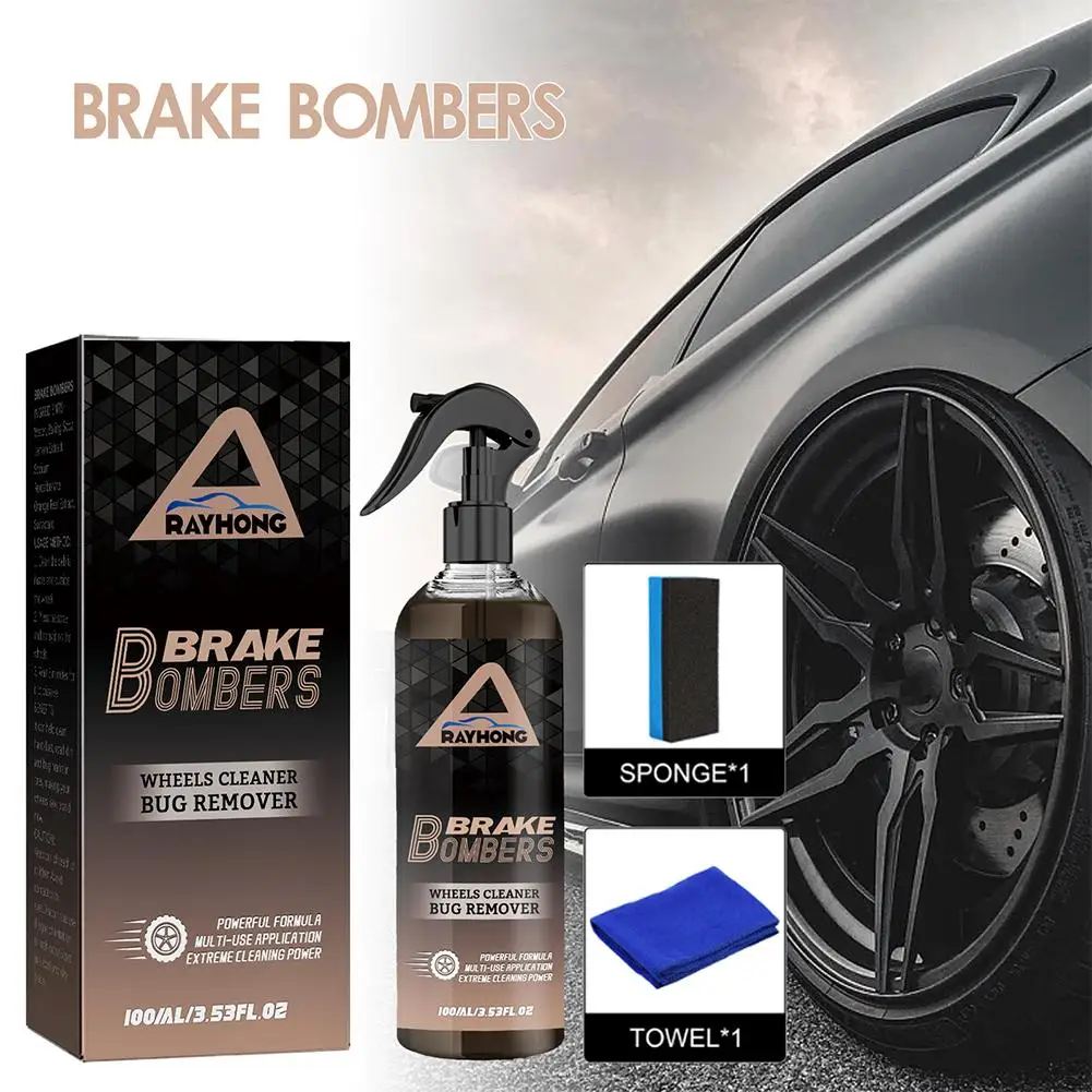 

Car Wheel Cleaner Spray Dust Removal Protect Wheels Cleaner Auto Detail Care From Iron Chemical Brake And Discs Rim Car Rus T9X4