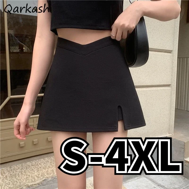 

Irregular Skirts Women S-4XL Vintage Simple Elegant Summer High Waist Sexy Streetwear Hotsweet Fashion All-match Party Clubwear