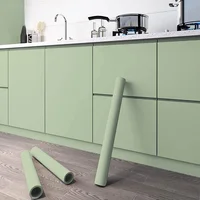10M ห้องครัวน้ํามันวอลล์เปเปอร์กันน้ําสติกเกอร์กันน้ําตู้ Renovation ฟอร์มาลดีไฮด์ฟรีแม่พิมพ์-Proof Wall Decor 2