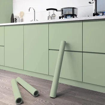 10M ห้องครัวน้ํามันวอลล์เปเปอร์กันน้ําสติกเกอร์กันน้ําตู้ Renovation ฟอร์มาลดีไฮด์ฟรีแม่พิมพ์-Proof Wall Decor 2
