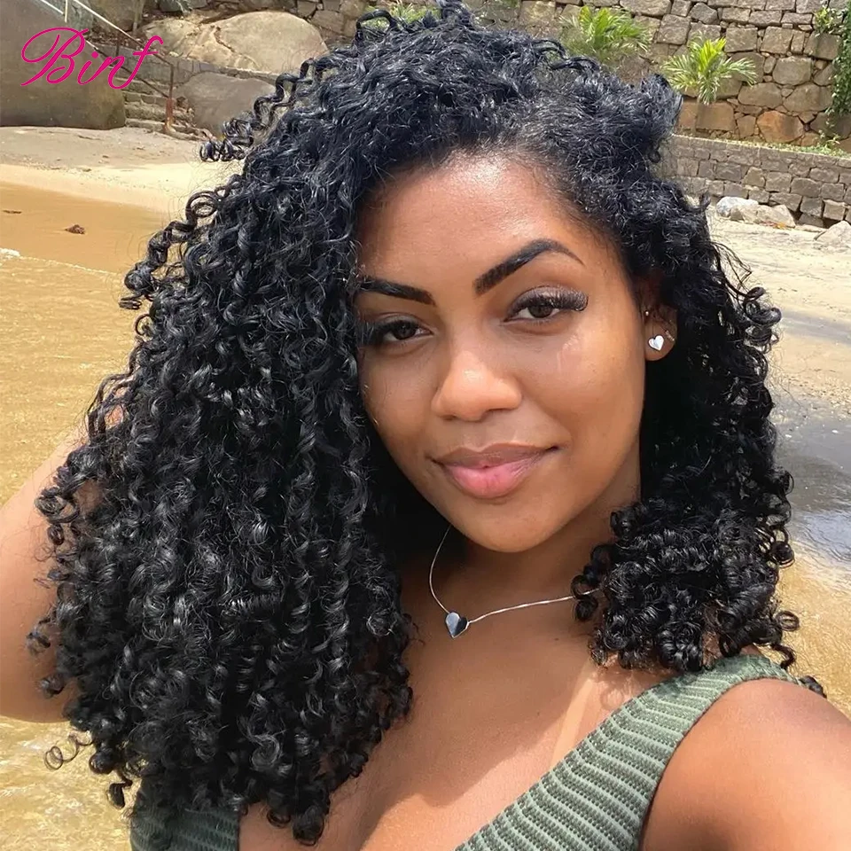 Pixie Curly Human Hair Bundles Deep Curly Hair Bundles Brazilian Raw Hair Weaving 8-40 Inch Human Hair Loose Deep Wave Bundles 6