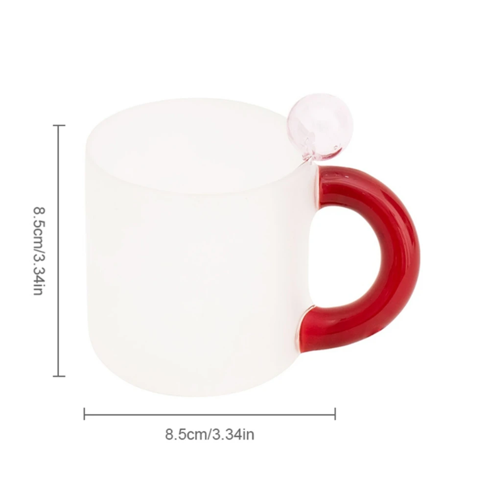 Glass Water Cup Coffee Mug Cute Design Glass Cup with Handle Colorful Drinking Glasses Gift For Men Women Coffee Lovers and Collectors